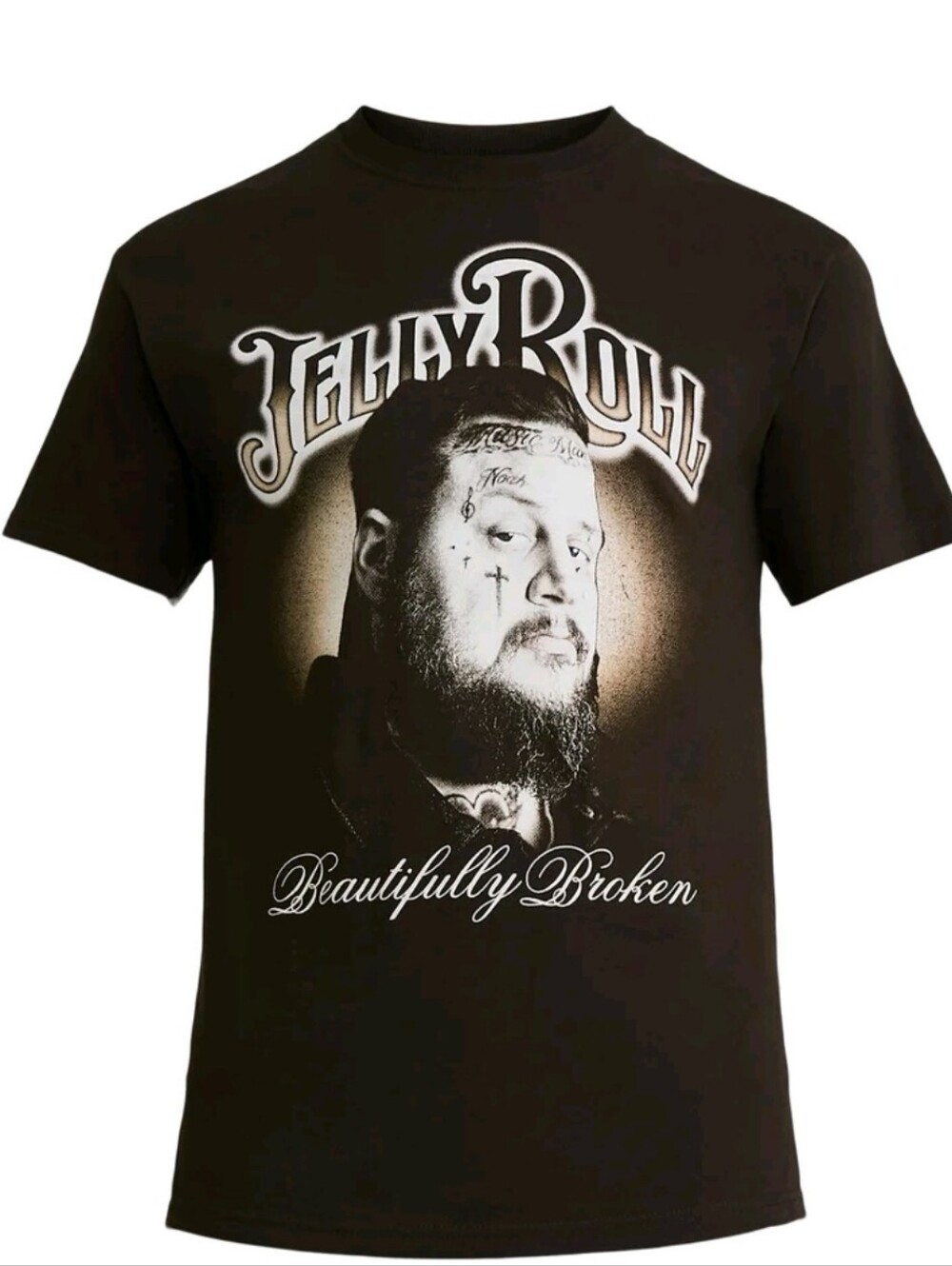 Jelly Roll Men's & Big Men's Beautifully Broken Graphic Tee Shirt,
